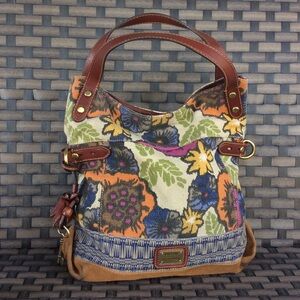 Fossil long live vintage flower bag